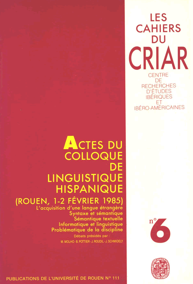 Colloque de Rouen 1985